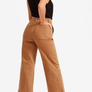 The Wide Leg Crop Pant - Ochre